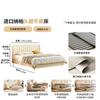 Lujo Ligero Normcore Arte en Cuero Cama Suave Dormitorio Principal Cama Doble Princesa 1.8m 1.5 Simple Moderna Escandinava Cama de Cuero de Primera Capa