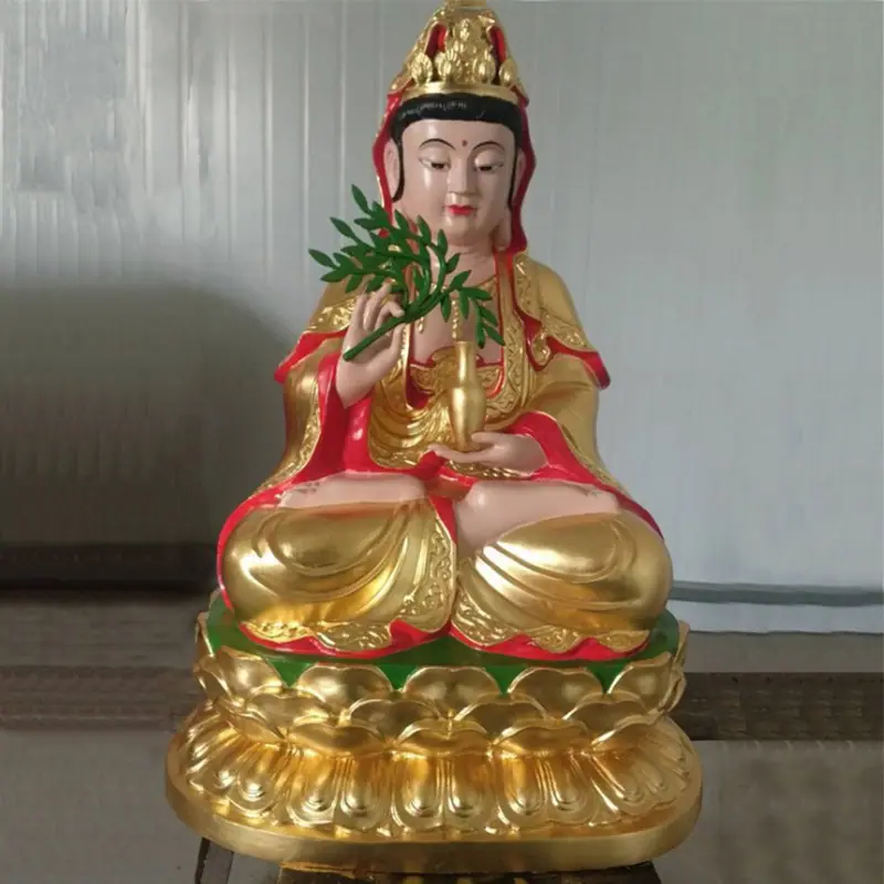 铜观音像金属工艺品摆件