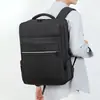 Nueva mochila de negocios transfronteriza simple, bolsa multifuncional para laptop para hombres, gran capacidad, bolsa de viaje recargable por USB