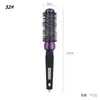 Peine de Tubo de Aluminio Resistente al Calor Cerámico, Peine para Peinado del Cabello, Peine de Rodillo Cerámico, Peine Cilíndrico de Cerdas de Nylon para Rizos
