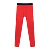 Pantalones Térmicos Gruesos Forrados de Polar para Hombre, Ropa Interior a Prueba de Frío para Otoño e Invierno, Pantalones Térmicos de una Pieza Sin Costuras de Lana y Seda para Hombre