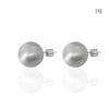 Brincos de bola de metal escovado fosco femininos estilo francês design de nicho luxo leve simples que combinam com tudo brincos de pino prateados foscos