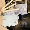 1055 # Cueca Boxer Modal Unida de Ursinho Fofo para Crianças Pequenas, Médias e Grandes, Roupa Íntima de Ângulo Reto para Meninos