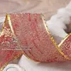 Suéter de Cinta Brillante Coreana Cinturón de Algodón Accesorios para el Cabello Material DIY Empaque Ropa Boda Doble Borde Dorado Cinta Rayada