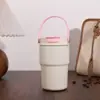 Vaso térmico de alta calidad, portátil, de gran capacidad, con separador de té, asa y cordón, perfecto para uso en exteriores.