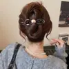 Grampo de cabelo elegante e sofisticado torcido para mulheres, adequado para penteados presos na nuca, grande e simples, acessório de cabelo tipo pinça jacaré