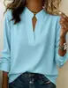 Camisa de Manga Corta Estampada con Cuello en V Estilo Europeo y Americano 2026 para Mujer, Top Casual Holgado, Estilo Trendy de Vacaciones en la Playa