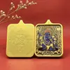 Venda Direta de Fábrica de Pintura de Pingente Thangka da Deidade Guardiã dos Doze Signos do Zodíaco Núcleo Shell de Aço Titânio Joia Presente Auspicioso