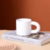 Taza Grande de Cerámica Azul Klein con Oreja Grande Regalo Oficina Asa Gruesa Taza de Café para Pareja Día de San Valentín