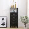Cómoda Retro, Gabinete de Sala de Estar de Madera Maciza, Gabinete de Almacenamiento Pastoral Europeo, Gabinete de Almacenamiento Combinado para Mesita de Noche de Dormitorio, Multifunción para Dormitorio