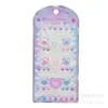 PQ Cristal Água Diamante DIY Decoração de Diário 3D Coração de Pêssego Fofo Diário Transparente Adesivos de Recompensa para Crianças