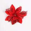 Etiquetado Gratuito Transfronterizo, Flores Navideñas Doradas Tridimensionales de Tres Capas, Accesorios Navideños, Decoraciones para Árbol de Navidad y Adornos Colgantes