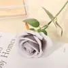 Exquisitas Rosas Simuladas de Terciopelo, Ramos de Boda, Accesorios de Fotografía para Boda Día de San Valentín Chino, Adornos de Decoración para el Hogar, Flores Falsas