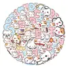 105 Peças de Adesivos Graffiti Blush Gatinho Coelho Dente para Decorar Geladeira Skate DIY Adesivos Personalizados Fabricante Atacado