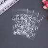 Bolsa OPP autoadhesiva para tarjetas pequeñas, gatito, círculo blanco, estrellas blancas, fuera del empaque de tarjeta, galletas, regalo, empaque universal transparente de puntos