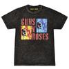Camiseta Estampada Lavada Guns N' Roses We'Re Back Estilo Street Retrô