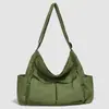 Bolsa de Lona Retrô Japonesa Feminina Grande Capacidade Bolsa de Mão para Ir ao Trabalho Tutoria Bolsa de Lona Bolsa Escolar de Estudante Tote