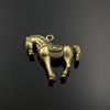 Latão Vintage Vestido Guerreiros e Cavalos de Terracota Cavalo Sólido para Sucesso Pingente Cobre Produtos de Cobre Pingente de Cavalo DIY