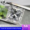 Quadrado princesa de formato especial [5A] de tamanho grande 0,6-10 quilates Moissanite direto da fábrica de Wuzhou com código de cintura GRA