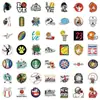 Adesivos de Graffiti Esportivo 50 Peças Transfronteiriços para Capacete de Moto Skateboard Carro Copo de Água Adesivos Decorativos à Prova d'Água Venda por Atacado