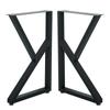 Soportes Modernos para Patas de Mesa de Hierro Forjado, Accesorios Sencillos de Ferretería para Muebles, Estructura de Mesa de Comedor de Madera Maciza, Patas para Escritorio de Oficina, Patas de Mesa en Forma de K