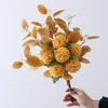 Bolas de folhas de eucalipto simulação de alta qualidade buquê de crisântemos estilo Ins decoração de casa vaso arranjo de flores ornamentos de flores artificiais
