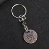 Carrinho de Compras Empurrado à Mão Logo Moeda Token de Metal Fecho Lagosta Chaveiro Presente Promocional Supermercado Token Chaveiro