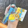 Chaveiro Oficialmente Licenciado de Cabacinho de Pato Amarelo Energético Infundido com Óleo Pingente de Bolsa Fofo Chaveiro de Carro Pequeno Presente