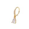 Piercing de Nariz com Pingente Estilo Europeu e Americano Transfronteiriço Zircônia Gota d'Água Microincrustada Pingente para Piercing de Nariz Ornamentos de Nariz Tendência Cool Personalidade Masculino e Feminino