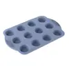 Molde de Silicona para Pastel en Stock, Molde para Muffins de 12 Cavidades, Molde Redondo para Tartaletas de Huevo, Molde para Pudín, Herramientas para Hornear, Molde para Gelatina