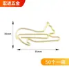 Varios sujetapapeles metálicos creativos, sujetapapeles electrochapados, clips marcapáginas. Producto popular transfronterizo, admite etiquetado y dropshipping