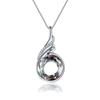 Colar Novo Estilo Chinês Pingente de Pavão de Cristal Austríaco Corrente para Clavícula Presente de Dia das Mães Dia dos Namorados Colar Elegante