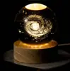 Bola de Cristal del Sistema Solar Brillante Luz de Noche de Escritorio Adornos de Bola de Cristal Cielo Estrellado Adornos Regalo de Cumpleaños Graduación Femenina