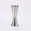 Los fabricantes suministran taza medidora de acero inoxidable transfronteriza, medidor de vino de doble cabeza para mezclar vino