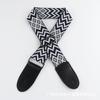 Correa clásica de 5 cm de ancho para guitarra, correa de poliéster, correa estampada, bandolera ajustable para un solo hombro.