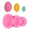 Molde de Silicona para Hornear Pastel de Fondant de Huevo de Pascua DIY Molde de Huevo de Chocolate Paleta de Pastel Decoración Molde de Silicona