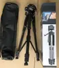 Trípode de Aleación de Aluminio para Cámara de Teléfono Móvil Portátil Soporte para Transmisión en Vivo Fotografía con Bolsa de Almacenamiento Portátil