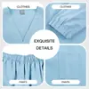 Ropa de Trabajo para Hombre y Mujer de Manga Larga para Comercio Exterior Transfronterizo, Ropa para Lavar a Mano, Ropa de Confinamiento para Doctores y Enfermeras, Ropa de Trabajo para Consultorios Dentales y Salones de Belleza