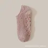 Meias de chão de baixa cutagem em fleece de coral transfronteiriças, espessadas com antiderrapantes, meias para dormir em casa, disponíveis em várias cores, em estoque de fábrica