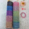 Versión coreana 2020 del nuevo patrón de cinco estrellas color AB corazón de melocotón animal línea telefónica Anillo para el pelo Anillo de resorte de plástico para mujer simple