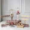 Conjunto de Rack de Joias de Ferro Modelo Rack de Colar Haste de Pulseira Anel de Pulseira Caixa de Joias Armazenamento de Penteadeira Exibição