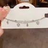 Pulseira Dupla Camada Coração Zircônia Banhada a Ouro 18K Real Estilo Coreano Exquisite Pulseira de Nicho Luxo Acessível Joia de Mão de Alta Qualidade para Mulheres