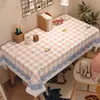 Toalha de mesa para escrivaninha infantil, tapete protetor para mesa de estudo de estudante, tapete de mesa, toalha de mesa para quarto de menina, pano de cobertura estilo ins
