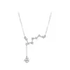 Cadena para Clavícula Estrella Polar de Diseño de Nicho Estilo Coreano Yinzhen, Ultra Brillante, Lujo Ligero, Sensación de Alta Gama, Collar de Plata de Ley S925 para Mujer