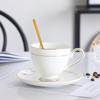 Taza de Café de Cerámica de Lujo Estilo Británico para Entrada, Taza para Té de la Tarde para el Hogar, Juego de Taza y Platillo de Café de Lujo Pequeño Estilo Europeo Phnom Penh