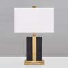 Lámpara de mesa de mármol de lujo estilo americano, lámpara de mesa creativa posmoderna para sala de estar, sofá, mesita de noche, lámpara de mesa para sala de estudio