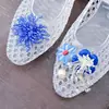 Pingentes para Sapato com Furo Pequeno, Acessórios de Sapato de Gelatina Transparentes Pontiagudos, Sensação de Alto Padrão, Decorações de Sapato DIY, Pingentes de Sapato Coreanos Destacáveis