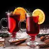 Copo de Vinho Quente Whiskey Inverno Hot Toddy Copo de Cocktail com Alça Xícara de Café Irlandês Copo para Bebidas