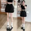 Falda Anti-Exposición Primavera/Verano 2026 con Cinturón de Diseño, Falda Casual de Corte A, Pantalones Cortos de Falda Hot Girl para el Trabajo