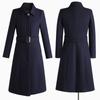 Casaco de Lã para Trabalho Feminino de Comprimento Médio Inverno Acolchoado Espesso Casaco de Lã Uniforme de Aeromoça Joalheria Roupas de Trabalho